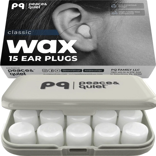 Main image of Silicone Ear Plugs for Sleeping - 15 Wax Earplugs for Sleep and Swimming Ear Plugs, Soft Ear Covers for Sleeping and Water, Noise Cancelling