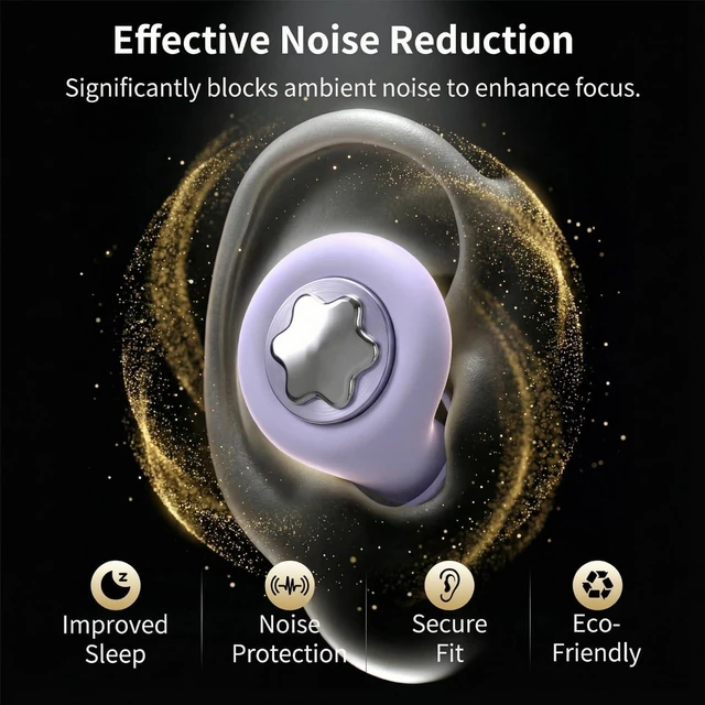 Alt view image 7 of 7 - 45dB Ear Plugs for Sleeping, Noise Cancelling for Noise Reduction & Snoring | Concerts, Earplugs for Sleep,Sider Sleepers Airplane, Silicone Earplugs Reusable Concert Ear Plug