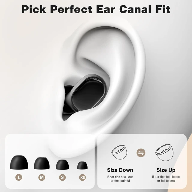 Alt view image 5 of 7 - Noise Cancelling Ear Plugs - Ultimate Hearing Protection | 40dB SNR noise reduction, ultra-comfy & custom fit, reusable silicone ear plugs for sleep, focus, travel & noise sensitivity