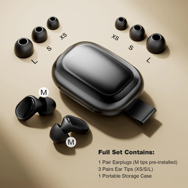 Alt view image 6 of 7 - Noise Cancelling Ear Plugs - Ultimate Hearing Protection | 40dB SNR noise reduction, ultra-comfy & custom fit, reusable silicone ear plugs for sleep, focus, travel & noise sensitivity