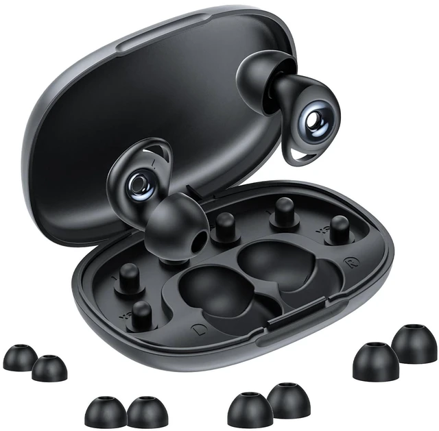 Main image of Ear Plugs for Sleeping Noise Cancelling, Soft Earplugs for Concert, Reusable Ear Plugs for Noise Reduction with 8 Ear Tips, Silicone Hearing Protection for Work, Concert