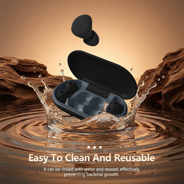 Alt view image 6 of 7 - Ear Plugs for Sleeping, 36dB Noise Canceling, Concerts Ear Plugs for Noise Reduction, Soft and Reusable, Available in 3 Sizes (S/M/L), Sleeping Ear Plugs for Concerts, Work, Travel, Snoring, Studying