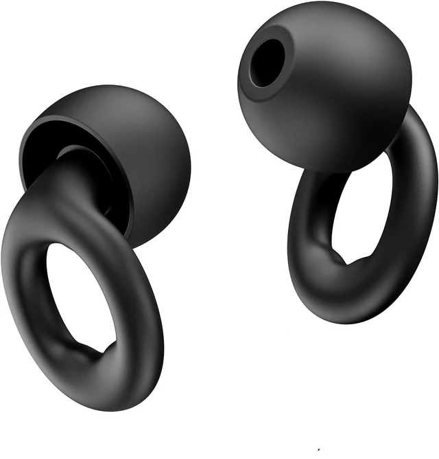 Main image of Ear Plugs for Sleep Super Soft, Reusable Hearing Protection in Flexible Silicone for Noise Reduction & Flights - 8 Ear Tips in XS/S/M/L -Black.Hearing Protection Ear Plugs Noise Cancelling 30dB