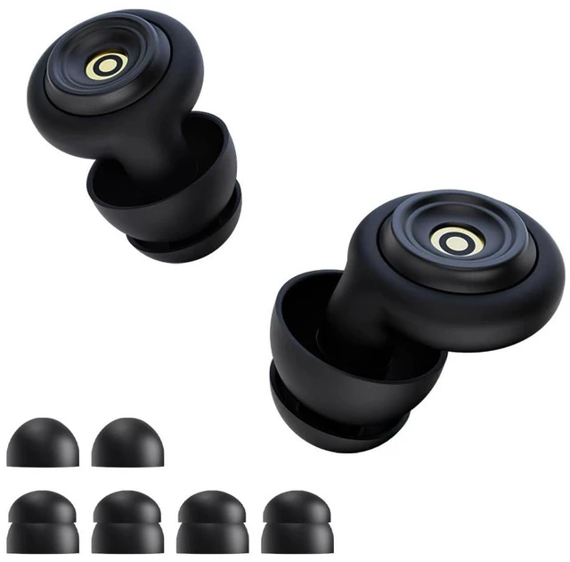 Main image of Ear Plugs for Sleeping 50dB Earplugs Noise Cancelling Ear Plugs Reduction Reusable Silicone Earplugs for Snoring Side Sleepers Shooting Airplanes with 6 Eartips Casefor Noise Reduction Concerts