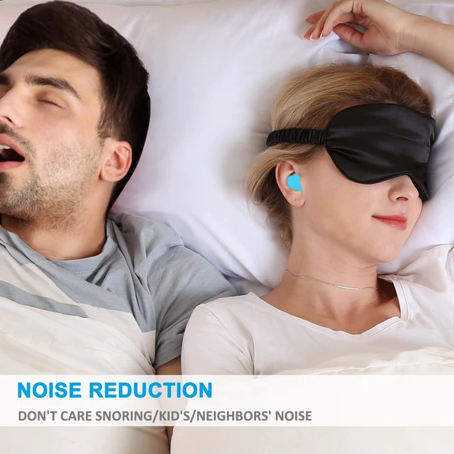 Alt view image 3 of 7 - Ear Plugs for Sleeping, 16 Moldable Noise Cancelling Silicone Earplugs for Swimming, Snoring, Sleep and Studying, Blue