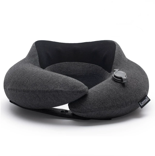 Main image of Upgraded Premium Inflatable Travel Neck Pillow for Airplane & Car | 3rd Generation Double Comfort, Adjustable Neck & Shoulder Headrest to Relieve Neck Pain,Separate Storage Bag for Office Naps