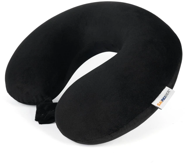 Main image of Travel Pillow 100% Pure Memory Foam Travel Neck Pillow, Airplane Pillow for TravelingCarHomeOfficeWashable CoverBlack