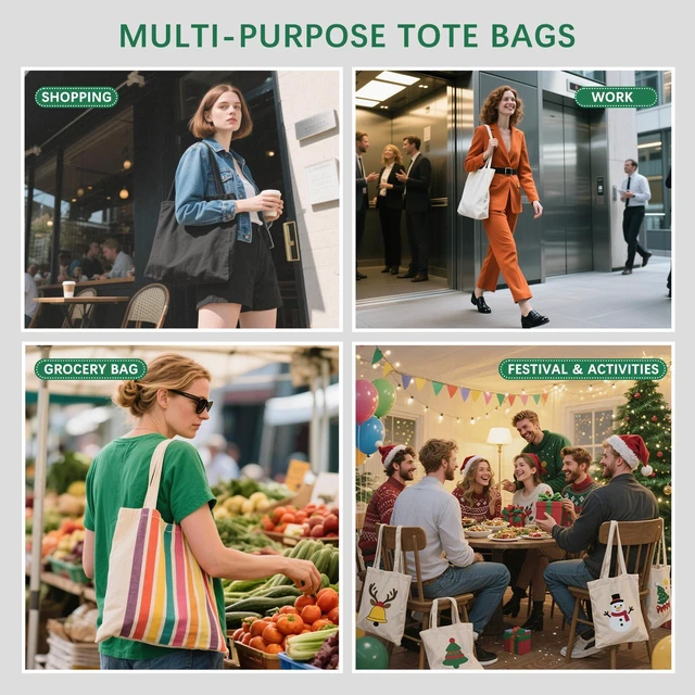 Alt view image 2 of 7 - Sublimation Tote Bags,polyester tote bags for sublimation,DIY customization blank canvas bags 13 * 15 in