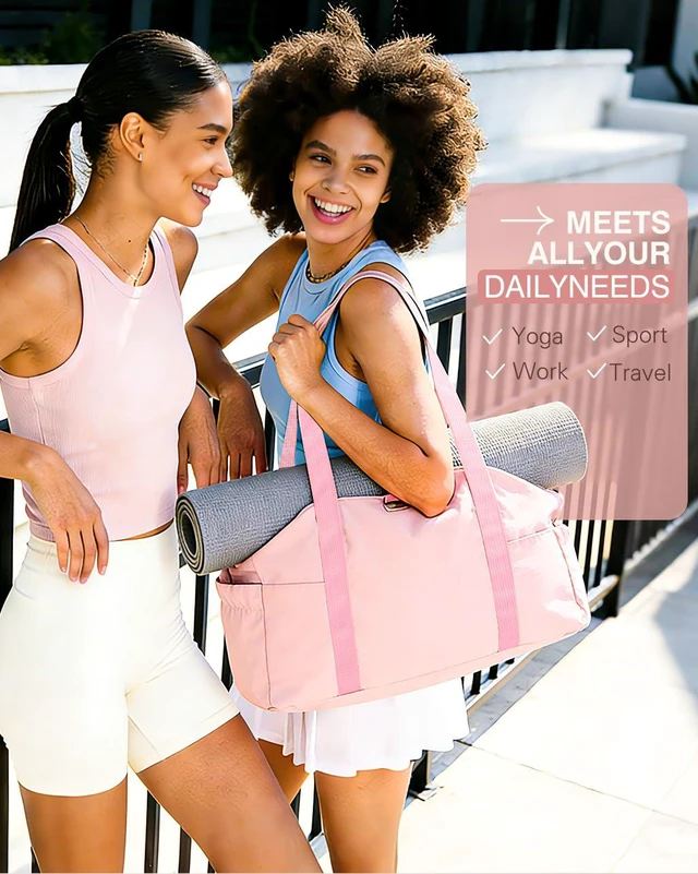 Alt view image 7 of 7 - Travel Bags for Women, 26L Capacity Travel Bag, Small Zipper Tote Bag for Work Every Day, Lightweight Shoulder Handbag Hospital Overnight Weekender Bag Travel Essentials