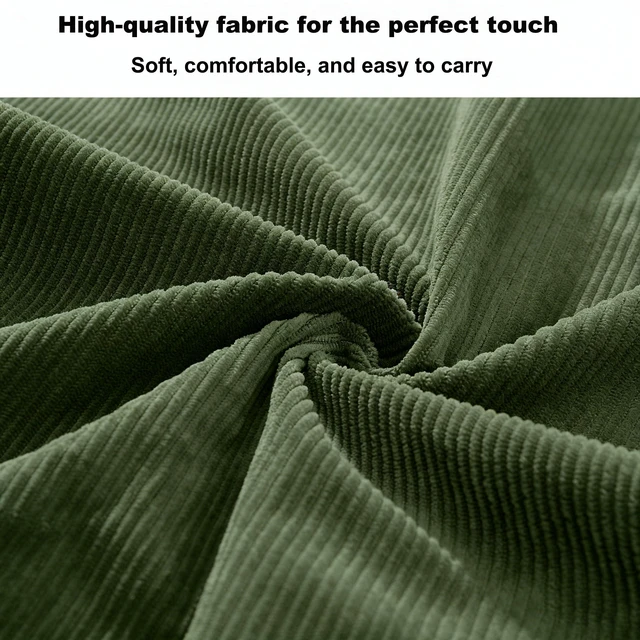 Alt view image 5 of 6 - Corduroy Tote Bag, Large Work Shoulder Purse for Women | Soft corduroy purse, casual handbag for teachers, office, college, travel, gym & daily commute, light green