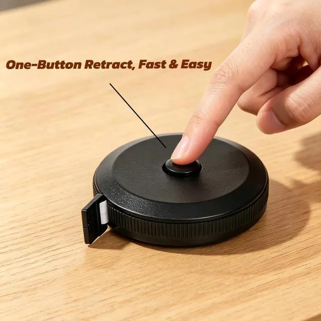 Alt view image 4 of 7 - Soft Tape Measure 4 Pack 60" Body Measuring Retractable Cloth Sewing TailorSoft Retractable Cloth Tape Measure, Dual Scale Inch/cm, Flexible for Waist Hip Bust Body, Sewing Tailoring Dressmaking Craft