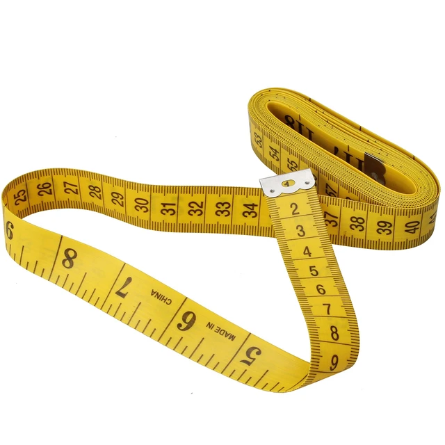 Alt view image 5 of 7 - 120" Soft Tape Measure for Sewing, Cloth, Body Measuring, Yellow | PVC Fiberglass 300 cm Ruler, 0.75 Inch Wide, Tailor's Flexible Fabric Measurement, Indexed in Metric & Standard Units, Single