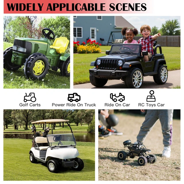Alt view image 4 of 7 - 2 Packs 18V Adapters Compatible with Milwaukee M18 Battery for Power Wheel Adapter, Ride On Toy Car, DIY Power Projects, Battery Connector Conversion Kit with Switch & Fuse, 12AWG Wire, Wire Terminal