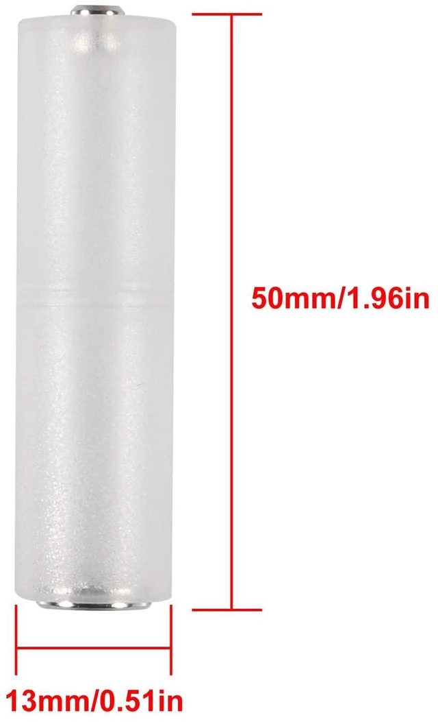 Alt view image 3 of 6 - 10pcs AAA to AA Converter AAA to AA Battery Adapter AAA to AA Battery Converter Holder AAA to AA Adapter for AAA to AA Battery