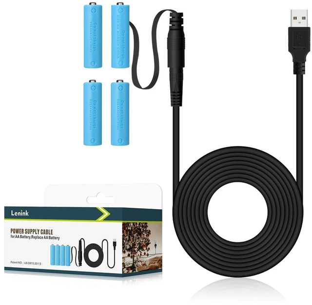 Main image of Power Supply Cable for AA Battery, Replace AA Battery