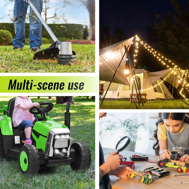 Alt view image 7 of 7 - 1 Pack Power Wheel Adapter Compatible with Ryobi 18V Battery | Upgraded Battery Converter Kit with Switch, Fuse & Wire Terminals, 12 AWG Wire, Power Connector for DIY RC Car Toys Robotics