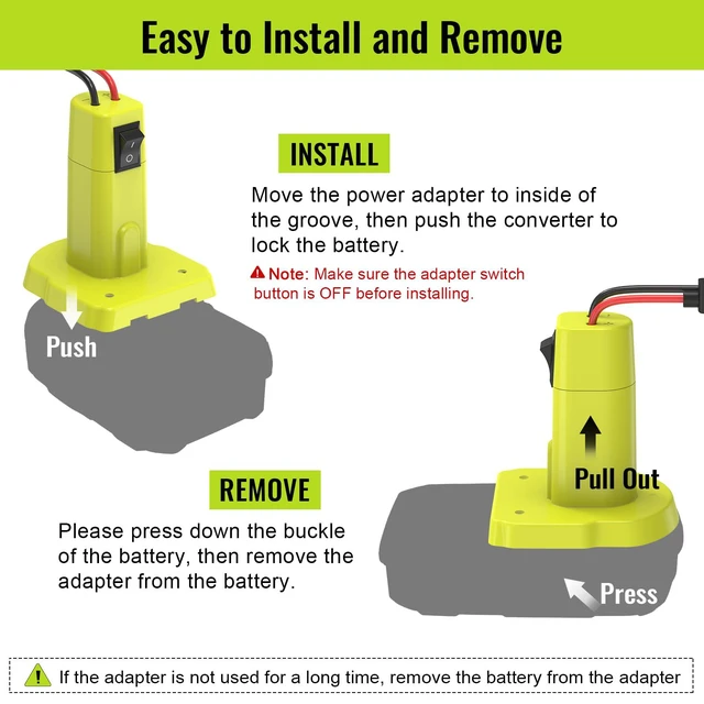 Alt view image 6 of 7 - 1 Pack Power Wheel Adapter Compatible with Ryobi 18V Battery | Upgraded Battery Converter Kit with Switch, Fuse & Wire Terminals, 12 AWG Wire, Power Connector for DIY RC Car Toys Robotics