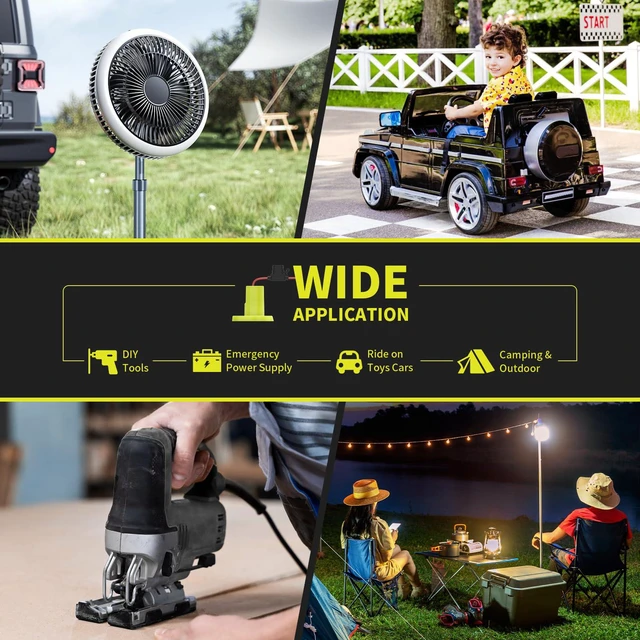 Alt view image 7 of 7 - 2 Pack for Power Wheel Adapter Compatible with Ryobi 18V Battery | 12AWG Wire, Fuse Holder, 3×30A Fuses & Wire Terminals for Ride-On Toys, DIY Projects, Robotics & Camping