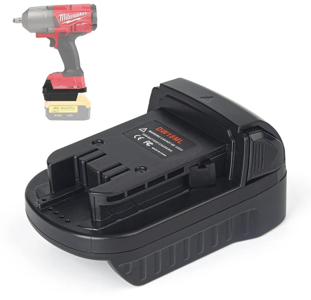 Main image of for Dewalt to Milwaukee Battery Adapter, Convert for DeWalt 18v-20v Batteries to Milwaukee M18 18v Cordless Power Tools Use