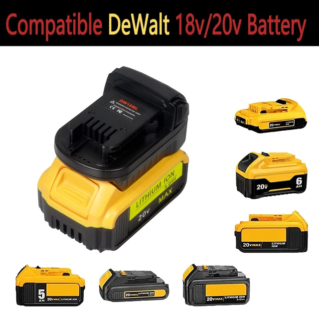 Alt view image 4 of 7 - for Dewalt to Milwaukee Battery Adapter, Convert for DeWalt 18v-20v Batteries to Milwaukee M18 18v Cordless Power Tools Use
