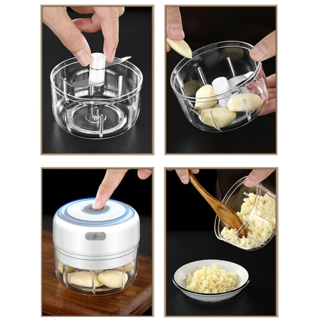 Alt view image 5 of 7 - Electric Mini Garlic Chopper, 100ML Food Chopper Garlic Mincer USB | Vegetable Chopper, Onion Chopper, Portable Small Food Processor for Garlic, Ginger, Chili, Vegetables