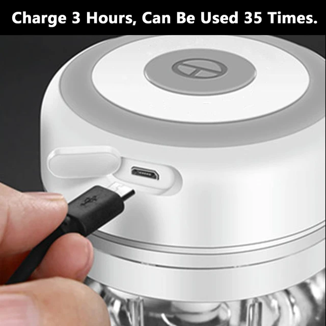 Alt view image 4 of 7 - Electric Mini Garlic Chopper, 100ML Food Chopper Garlic Mincer USB | Vegetable Chopper, Onion Chopper, Portable Small Food Processor for Garlic, Ginger, Chili, Vegetables
