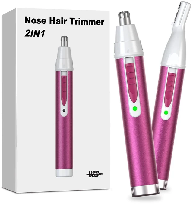 Main image of Nose Hair Trimmer for Women,2026 Rechargeable Professional 2 in 1 Painless Eyebrow & Facial Hair Trimmer with Powerful Motor and Dual-Edge Blades Easy Cleansing Low Noise-Magenta