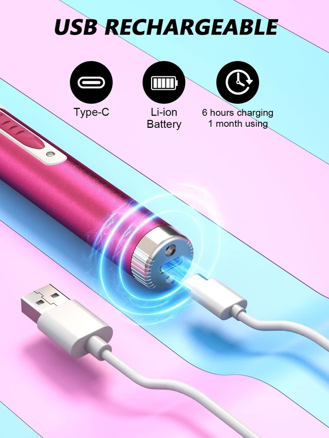Alt view image 3 of 7 - Nose Hair Trimmer for Women,2026 Rechargeable Professional 2 in 1 Painless Eyebrow & Facial Hair Trimmer with Powerful Motor and Dual-Edge Blades Easy Cleansing Low Noise-Magenta