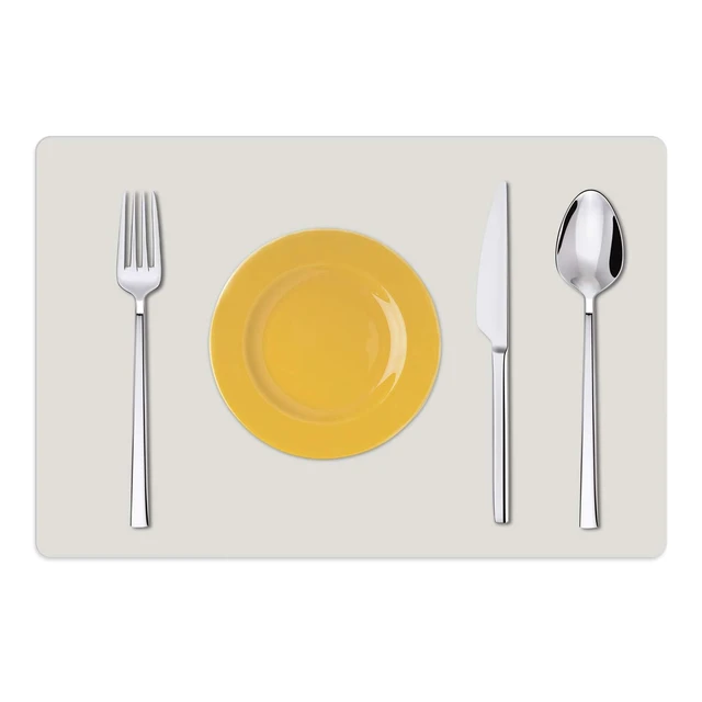 Alt view image 4 of 6 - Silicone Placemats, Food-Grade Non-Slip Waterproof, Dining, Stain Resistant, Countertop Protector, Kitchen Counter Mat, Heat Resistant, Baking mat Dishwasher Safe (23.6"×15.7"-1pack, White Gray)
