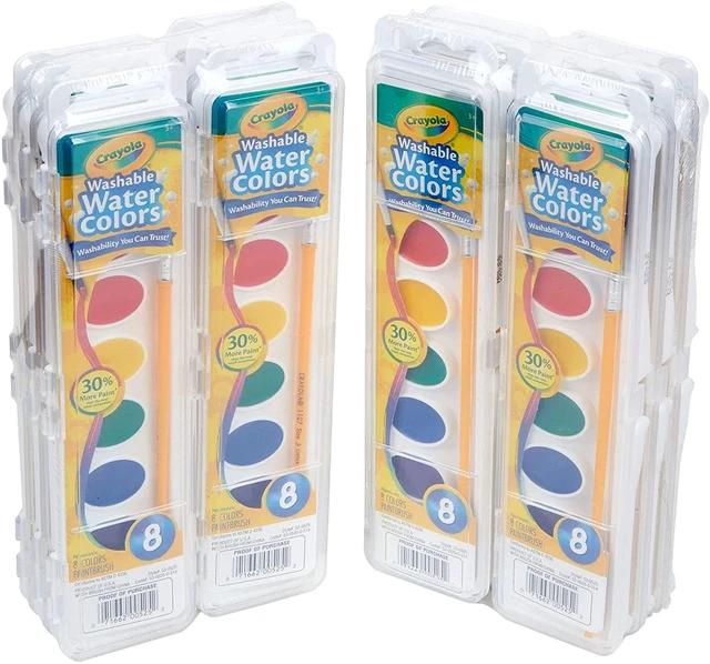 Alt view image 6 of 7 - Washable Watercolor Paint Sets, Bulk Art Supplies for Teacher 12ct | Watercolor Paint Sets for Kids, Teachers Classroom School Supplies, Preschool & Kindergarten Crafting Activities for Toddlers