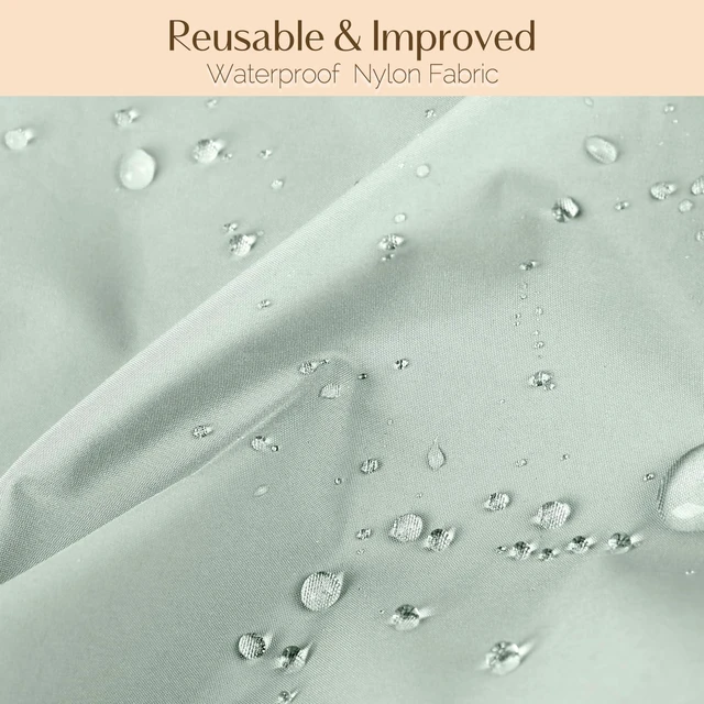 Alt view image 4 of 7 - Shower Cap Reusable Waterproof, Double Layer Shower Caps for Women | Washable Shower Bonnet with Soft Non-Slip Elastic Band, Bath Hair Hat for Most Hair Types