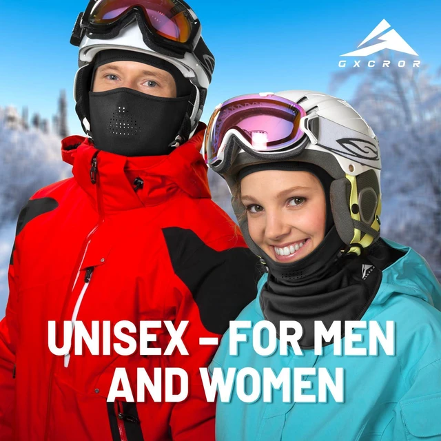 Alt view image 5 of 7 - Winter Balaclava Ski Mask,Windproof & Thermal,Face Mask for Skiing,Motorcycling,Fishing,Running Black