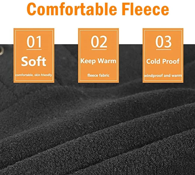 Alt view image 3 of 5 - Balaclava Windproof Winter Face Mask Warm Fleece Ski Mask for Men and Women Cold Weather Motorcycle Bike Cycling Neck Warmer Black