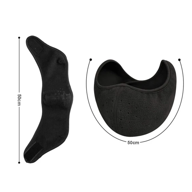 Alt view image 3 of 7 - Winter Windproof Face Mask, Warm Fleece Breathable Dust Mask | Stay warm with soft polar fleece, breathable airflow, adjustable fit, and windproof protection for winter outdoor activities