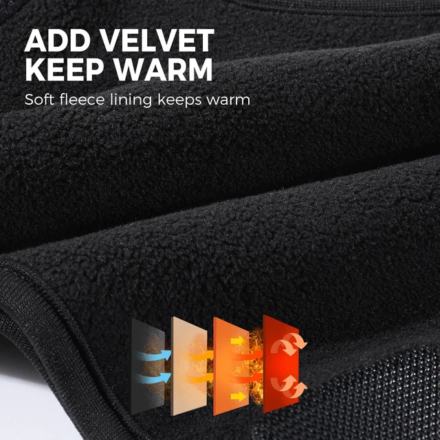 Alt view image 7 of 7 - Breathable Half Face Mask for Men Women Warm Thermal Balaclava | Windproof Skiing Snowboarding Motorcycle Cycling Hiking Winter Cold Weather Outdoor Sports