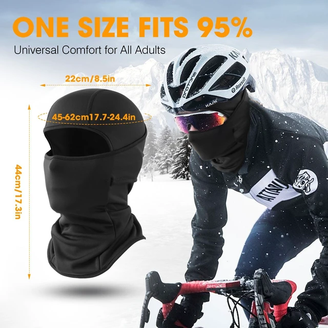 Alt view image 5 of 7 - 1-2 Pack Ski Mask Balaclava, Windproof Warmer Thermal Winter Men | Ultra-Soft & Breathable Fabric, Perfect Helmet Fit, Cold Weather Face Mask for Skiing Snowboarding Motorcycle Cycling, Women