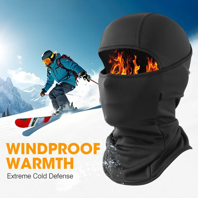 Alt view image 6 of 7 - 1-2 Pack Ski Mask Balaclava, Windproof Warmer Thermal Winter Men | Ultra-Soft & Breathable Fabric, Perfect Helmet Fit, Cold Weather Face Mask for Skiing Snowboarding Motorcycle Cycling, Women