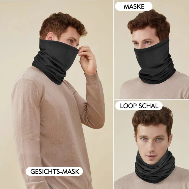 Alt view image 5 of 6 - Winter Neck Warmer Gaiter Windproof Face Mask Ski Mask Half Balaclava for Ski Snowboard