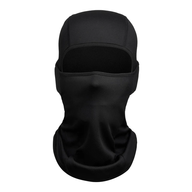 Alt view image 2 of 7 - Balaclava Face Mask Adjustable Windproof UV Protection Hood (Black)