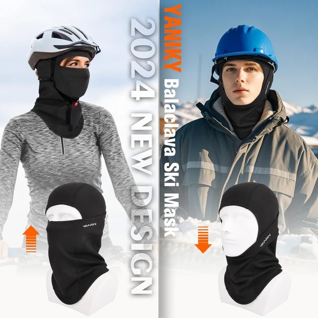 Alt view image 5 of 7 - Balaclava Ski Mask for Men Women Thermal Winter Face Mask for Cold Weather | Windproof Fleece Full Face Cover Fits Under Helmet for Cycling, Motorcycle, Skiing, Winter Sports and Outdoor Work