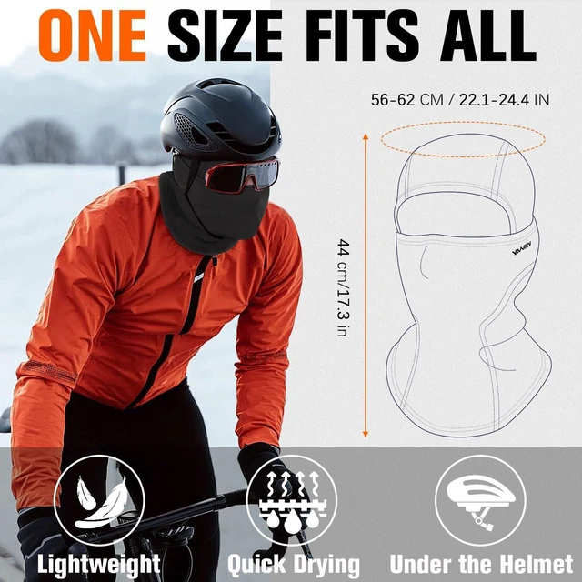 Alt view image 6 of 7 - Balaclava Ski Mask for Men Women Thermal Winter Face Mask for Cold Weather | Windproof Fleece Full Face Cover Fits Under Helmet for Cycling, Motorcycle, Skiing, Winter Sports and Outdoor Work
