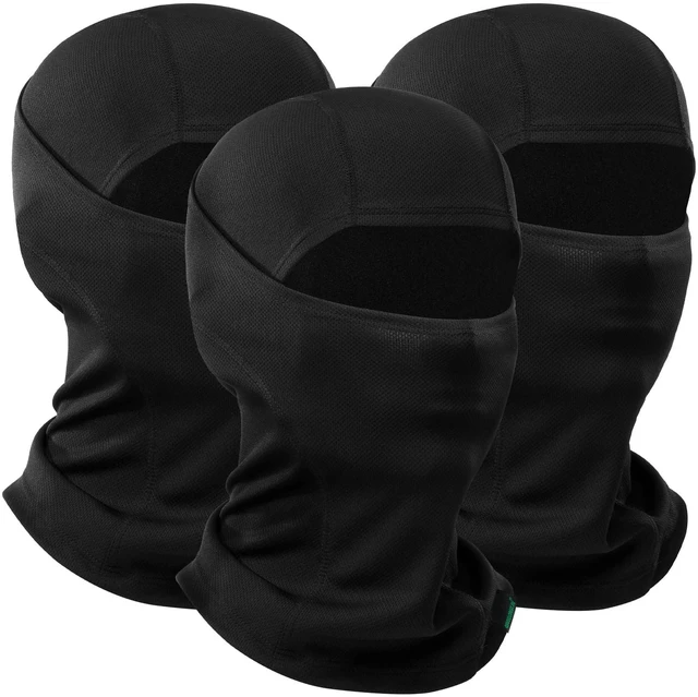 Main image of Balaclava Ski Mask Windproof Full Face Cover Men Women 3 Pack | Premium Mesh Fabric, Sweat-Wicking, Quick-Dry, Helmet Liner, Neck Gaiter, Ideal for Motorcycle, Ski, Cycling, Outdoor Work