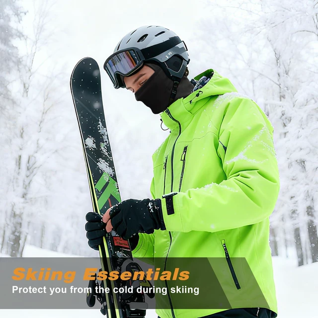 Alt view image 7 of 7 - Balaclava Ski Mask for Men Women,Windproof Thermal Winter Face Mask for Cold Weather Skiing Cycling Snowboarding