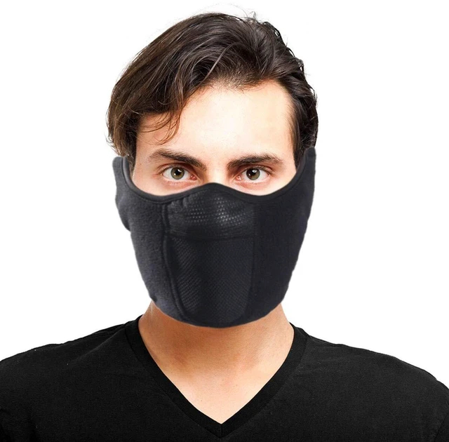 Alt view image 2 of 6 - Balaclava Half Face Mask Adjustable Fastener Windproof for Ski | Warm,soft,good stretch breathable thermal fleece balaclavas winter snowboard motocycle bike ninja