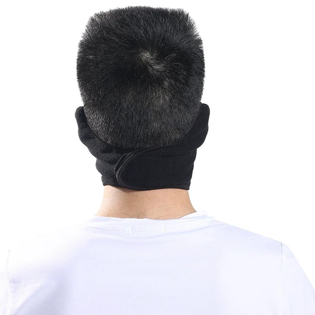 Alt view image 6 of 7 - Half Ski Mask Windproof Fleece Ear Warmer Face Cover Winter Cold Weather Men