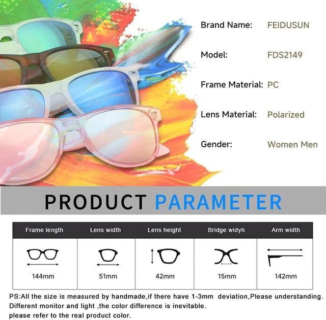 Alt view image 3 of 6 - Sunglasses Men Polarized Sunglasses for Mens and Womens,Black Retro Sun Glasses Driving Fishing UV Protection