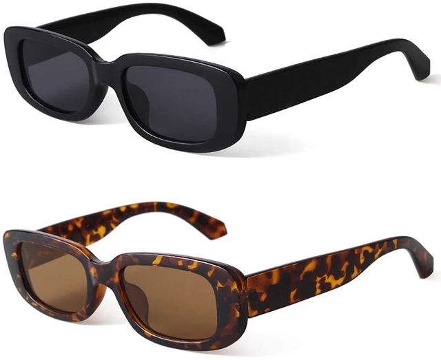 Main image of Retro Rectangle Sunglasses Women and Men Vintage Small Square Sun Glasses UV Protection Glasse