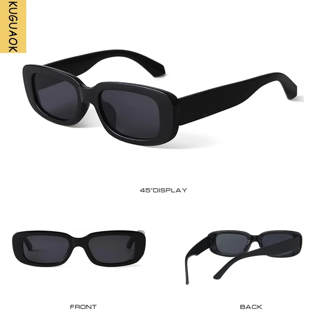 Alt view image 5 of 7 - Retro Rectangle Sunglasses Women and Men Vintage Small Square Sun Glasses UV Protection Glasse