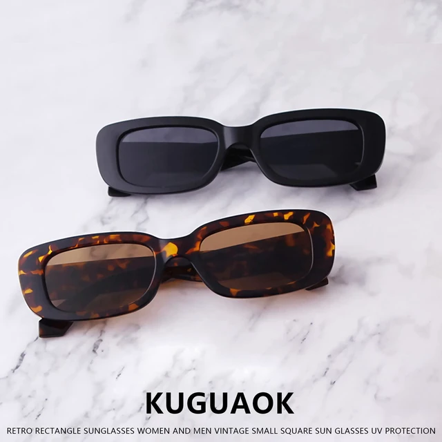 Alt view image 6 of 7 - Retro Rectangle Sunglasses Women and Men Vintage Small Square Sun Glasses UV Protection Glasse