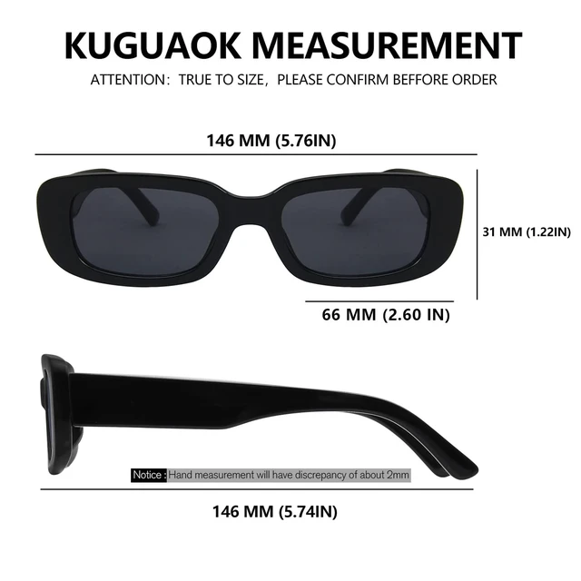 Alt view image 7 of 7 - Retro Rectangle Sunglasses Women and Men Vintage Small Square Sun Glasses UV Protection Glasse